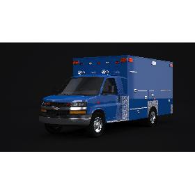 3D model 2020 Chevrolet Express EMS Ambulance Collection
